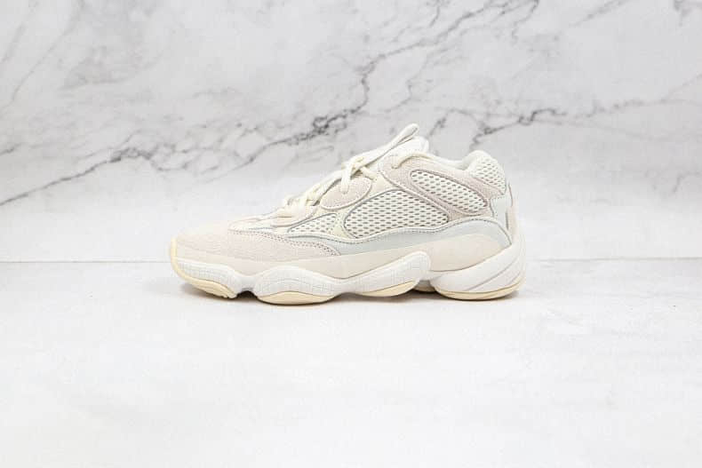 Exclusive fake Yeezy 500 bone white sneakers for Cheap (1)